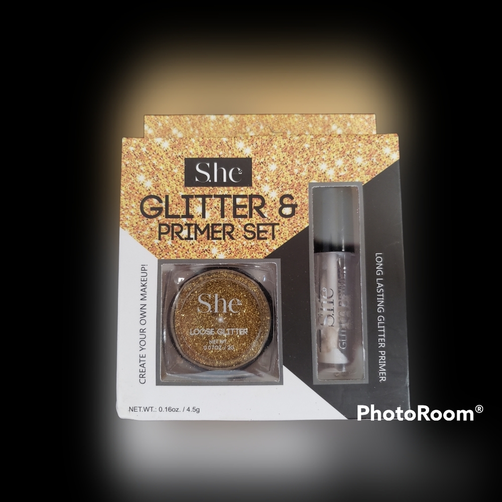 New She Glitter & Primer Set